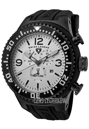 Swiss Legend Neptune Srebrny/Guma Ø52 mm SL-11812P-BB-02S