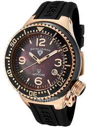 Swiss Legend Neptune Czarny/Guma Ø44 mm SL-11844-BKBRA
