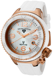 Swiss Legend Neptune Biały/Guma Ø44 mm SL-11844-WWRA