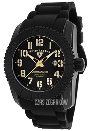 Swiss Legend Commander Czarny/Guma Ø46 mm SL-11876A-TIB-01-GA-W