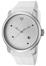 Swiss Legend Planetimer Srebrny/Guma Ø43 mm SL-20028-02S-WHT-BL