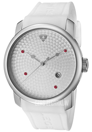 Swiss Legend Planetimer Srebrny/Guma Ø43 mm SL-20028-02S-WHT-RDS