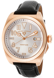 Swiss Legend Heritage Srebrny/Skóra Ø44 mm SL-20434-RG-02S
