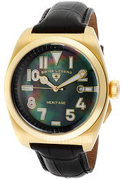 Swiss Legend Heritage Czarny/Skóra Ø44 mm SL-20434-YG-01MOP