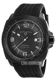 Swiss Legend Sprinter Czarny/Guma Ø47 mm SL-21045-BB-01-PHT