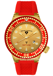 Swiss Legend Neptune Zloty/Guma Ø52 mm SL-21818D-YG-07-RD