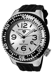 Swiss Legend Neptune Srebrny/Guma Ø52 mm SL-21818P-02-S