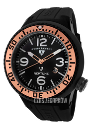 Swiss Legend Neptune Czarny/Guma Ø52 mm SL-21818P-BB-01-RA