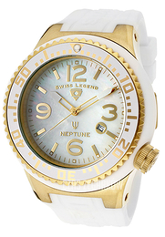Swiss Legend Neptune Biały/Guma Ø52 mm SL-21818P-YG-02-MOP