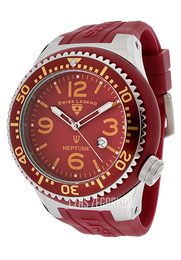 Swiss Legend Neptune Czerwony/Guma Ø52 mm SL-21818S-C-USC