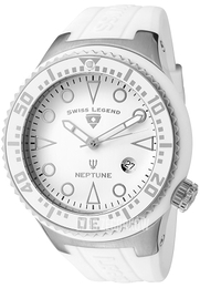 Swiss Legend Neptune Biały/Guma Ø48 mm SL-21848D-02-WHT