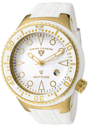 Swiss Legend Neptune Biały/Guma Ø48 mm SL-21848D-YG-02-WHT
