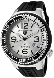 Swiss Legend Neptune Srebrny/Guma Ø48 mm SL-21848P-02-S