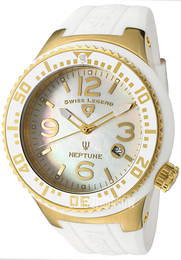 Swiss Legend Neptune Biały/Guma Ø48 mm SL-21848P-YG-02-MOP