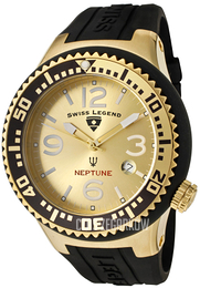 Swiss Legend Neptune Zloty/Guma Ø48 mm SL-21848P-YG-10