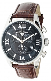 Swiss Legend Belleza Czarny/Skóra Ø43 mm SL-22011-01-BRN