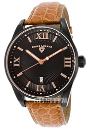 Swiss Legend Bellezza Czarny/Skóra Ø42 mm SL-22012-BB-01-RA-ABR31M