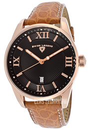 Swiss Legend Bellezza Czarny/Skóra Ø42 mm SL-22012-RG-01-ABR31C