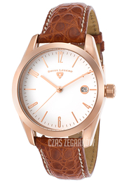 Swiss Legend Peninsula Biały/Skóra Ø39 mm SL-22038-RG-02-ABR51C