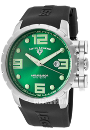 Swiss Legend Ambassador Zielony/Guma Ø47 mm SL-30021-08