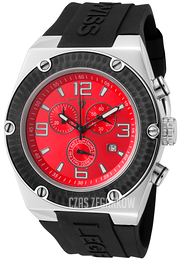 Swiss Legend Throttle Czerwony/Guma Ø46 mm SL-30025-05-BB