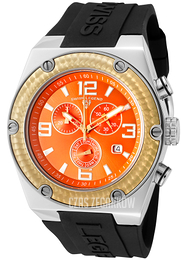 Swiss Legend Throttle Pomarańczowy/Guma Ø46 mm SL-30025-06-GB