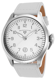 Swiss Legend Pioneer Biały/Skóra Ø46 mm SL-30331-02-WS