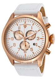 Swiss Legend Pioneer Biały/Skóra Ø47 mm SL-30332-RG-02-WS