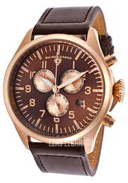 Swiss Legend Pioneer Brązowy/Skóra Ø47 mm SL-30332-RG-04