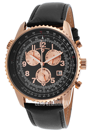 Swiss Legend Skyline Czarny/Skóra Ø42 mm SL-30721-RG-01