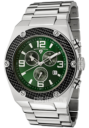 Swiss Legend Throttle Zielony/Stal Ø46 mm SL-40025-88