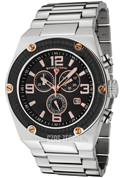 Swiss Legend Throttle Czarny/Stal Ø46 mm SL-40025P-11-BB-RA