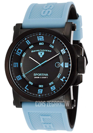 Swiss Legend Sportiva Czarny/Guma Ø45 mm SL-40030-BB-01-BBLAS