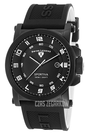 Swiss Legend Sportiva Czarny/Guma Ø45 mm SL-40030-BB-01-WA