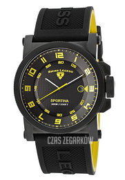 Swiss Legend Sportiva Czarny/Guma Ø45 mm SL-40030-BB-01-YA