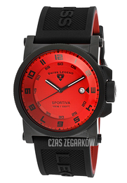 Swiss Legend Sportiva Czerwony/Guma Ø45 mm SL-40030-BB-05