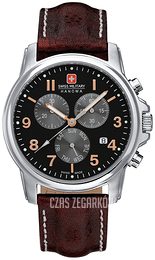 Swiss Military Sport Czarny/Skóra Ø39 mm 06-4142.1.04.007.09