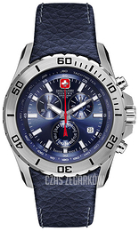 Swiss Military Sport Niebieski/Skóra Ø40 mm 06-4148.04.003
