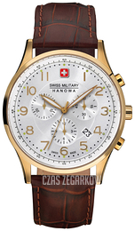 Swiss Military Sport Srebrny/Skóra Ø41.5 mm 06-4187.02.001