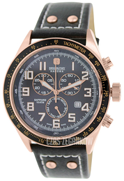Swiss Military Sport Czarny/Skóra Ø45 mm 06-4197.09.007