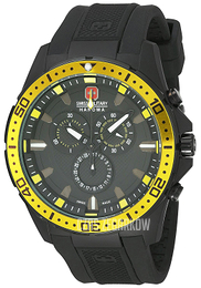 Swiss Military Sport Czarny/Guma Ø45 mm 06-4212.27.007.11