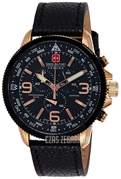 Swiss Military Sport Czarny/Skóra Ø46 mm 06-4224.09.007