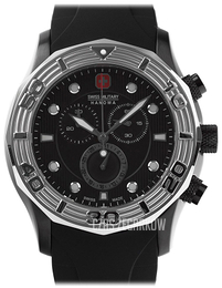 Swiss Military Sport Czarny/Guma Ø45 mm 06-4273.13.007