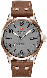 Swiss Military Hanowa Szary/Skóra Ø42 mm 06-4280.09.009