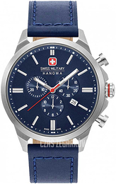 Swiss Military Hanowa Niebieski/Skóra Ø45 mm 06-4332.04.003