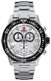 Swiss Military Sport Srebrny/Stal Ø43 mm 06-5172.04.001.07