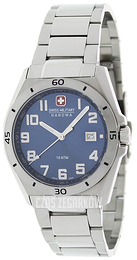 Swiss Military Dress Niebieski/Stal Ø42 mm 06-5190.04.003