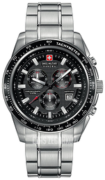 Swiss Military Sport Czarny/Stal Ø43 mm 06-5225.04.007