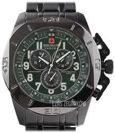 Swiss Military Sport Zielony/Stal Ø50 mm 06-5295.13.006