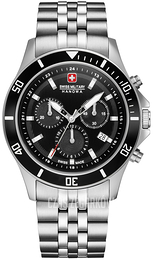 Swiss Military Flagship Chrono II Czarny/Stal Ø42 mm 06-5331.04.007